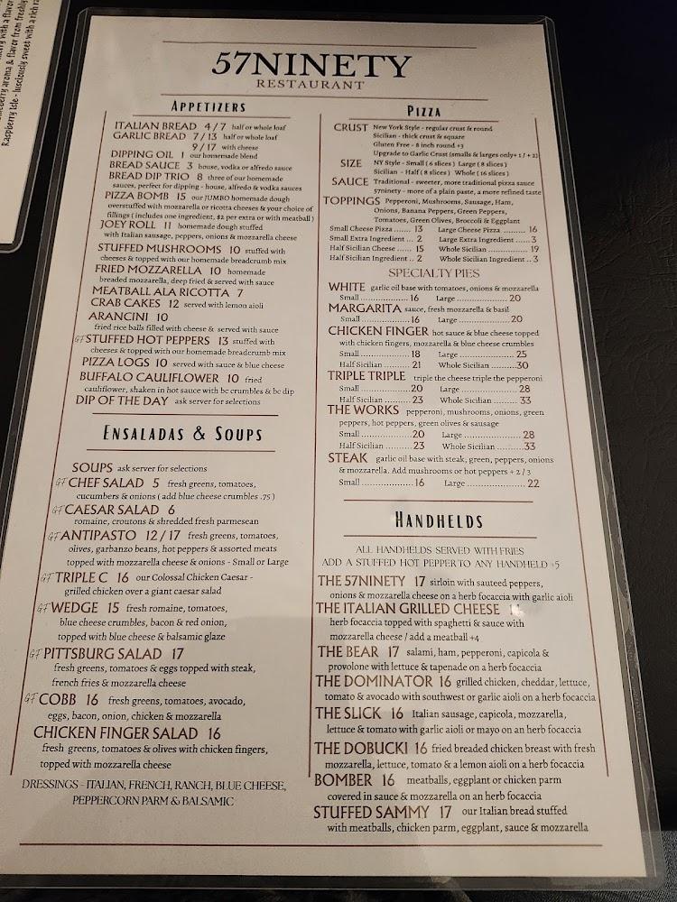 57 Ninety Restaurant Menu image 2